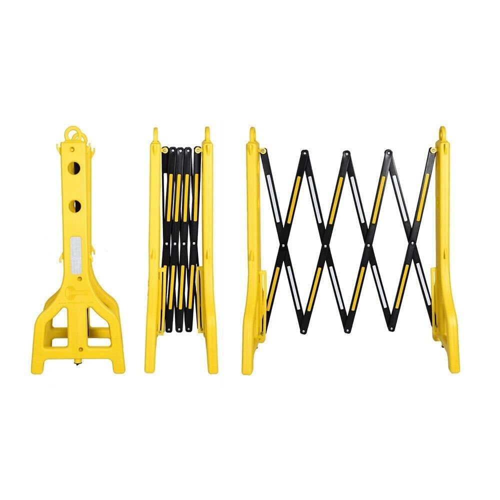 Sarı Akordiyon Bariyer | Katlanabilir Güvenlik Bariyeri | Portatif Akordiyon Bariyer Mfk 7002