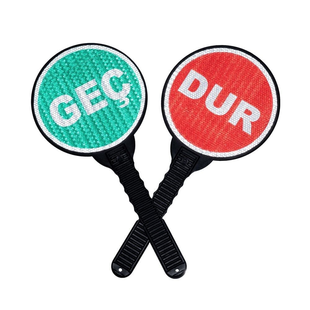 El Tipi Dur Geç Levhası | Trafik Dur Geç Kontrol Levhası MFK 9400