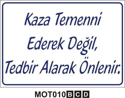 Kaza Temenni Ederek Değil Tedbir Alarak Önlenir