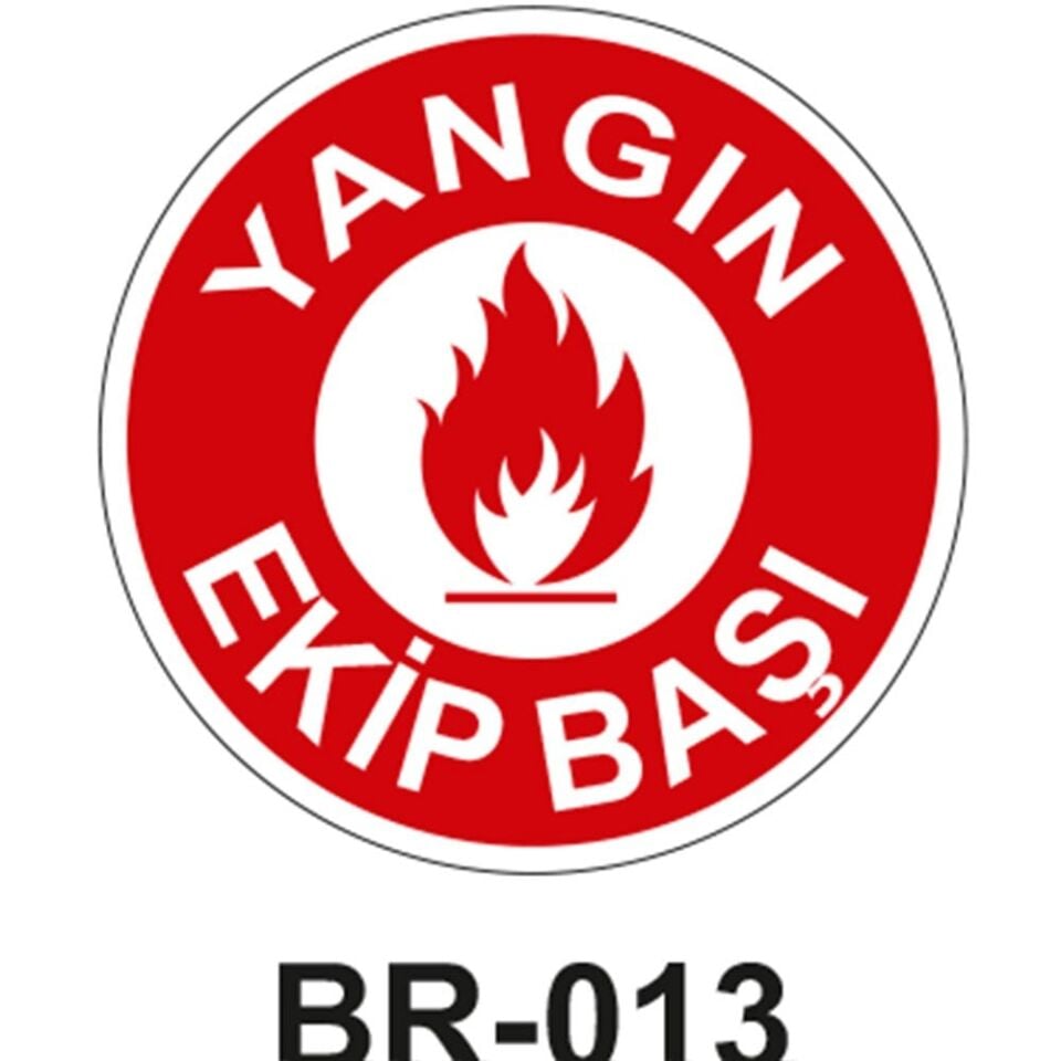 Yangın Ekip Başı - Baret Sticker Etiketi 20'li Paket