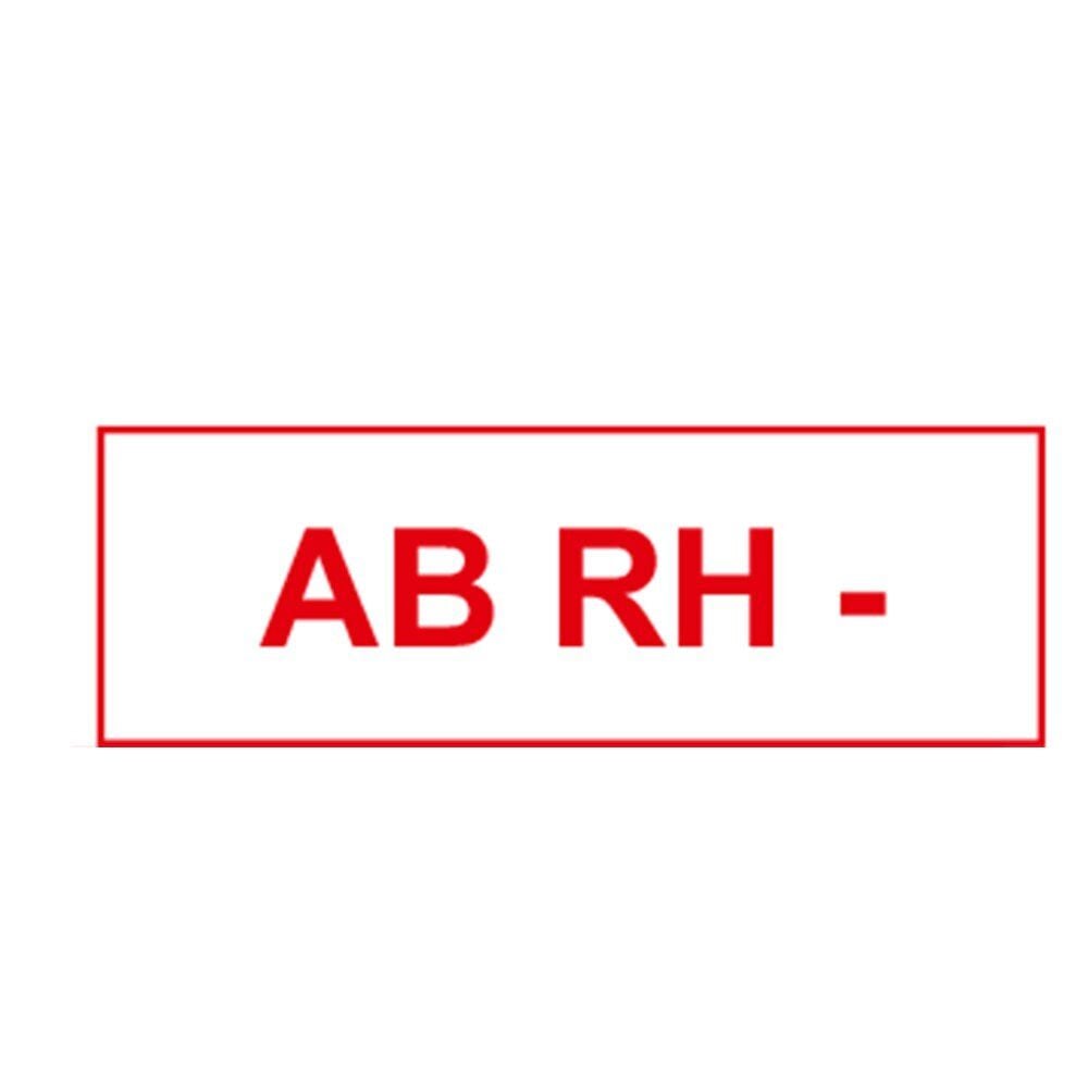 AB rh(-) Baret Sticker Etiketi 20'li Paket