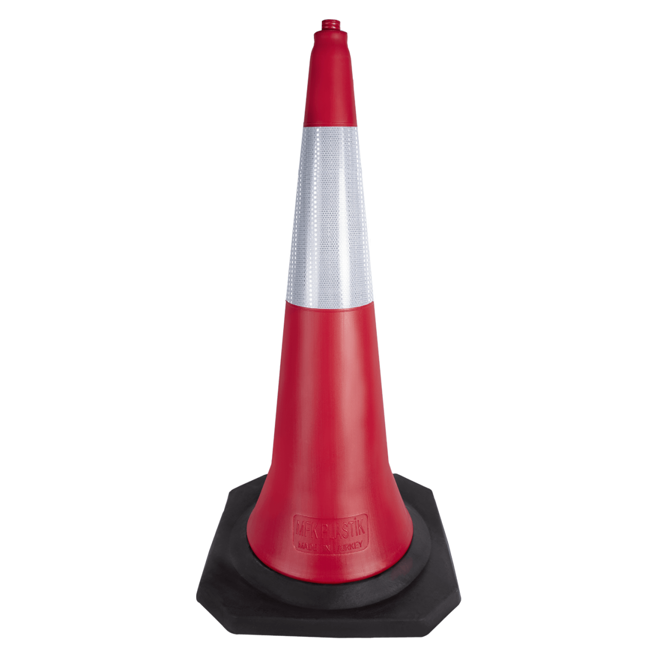 100 cm Trafik ve Reklam Konisi | Kauçuk Tabanlı Reklam Konisi Mfk 3600