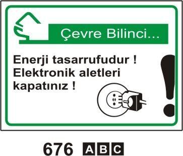 Elektronik Aletleri Kapatınız Levhası