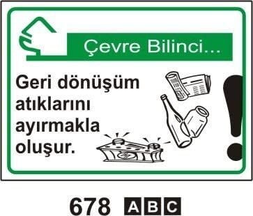 Geri Dönüşüm Atıklarını Ayırmakla Oluşur