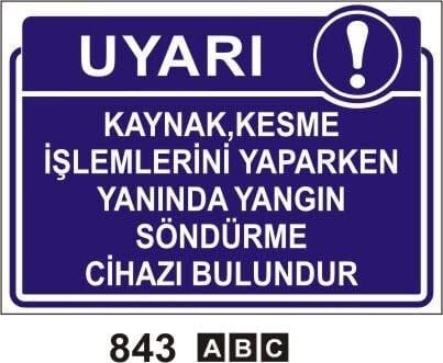 Kaynak Kesme İşlemleri Yaparken Yanında Yangın Söndürücü Bulundur