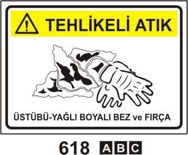 Üstübü Yağlı Boyalı Bez ve Fırça (Geri Dönüşüm/Tehlikeli Atık Levhası)