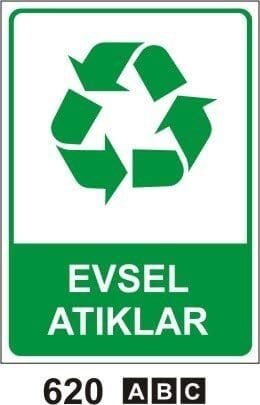 Evsel Atıklar (Geri Dönüşüm/Tehlikeli Atık Levhası)