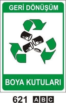Boya Kutuları (Geri Dönüşüm/Tehlikeli Atık Levhası)