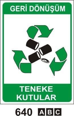 Teneke Kutular (Geri Dönüşüm/Tehlikeli Atık Levhası)