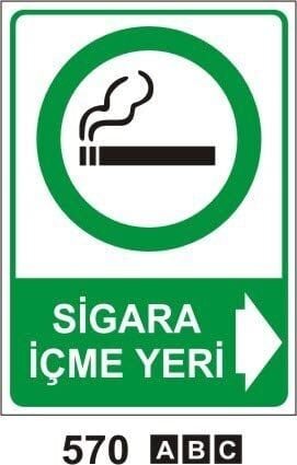 Sigara İçme Yeri Levhası